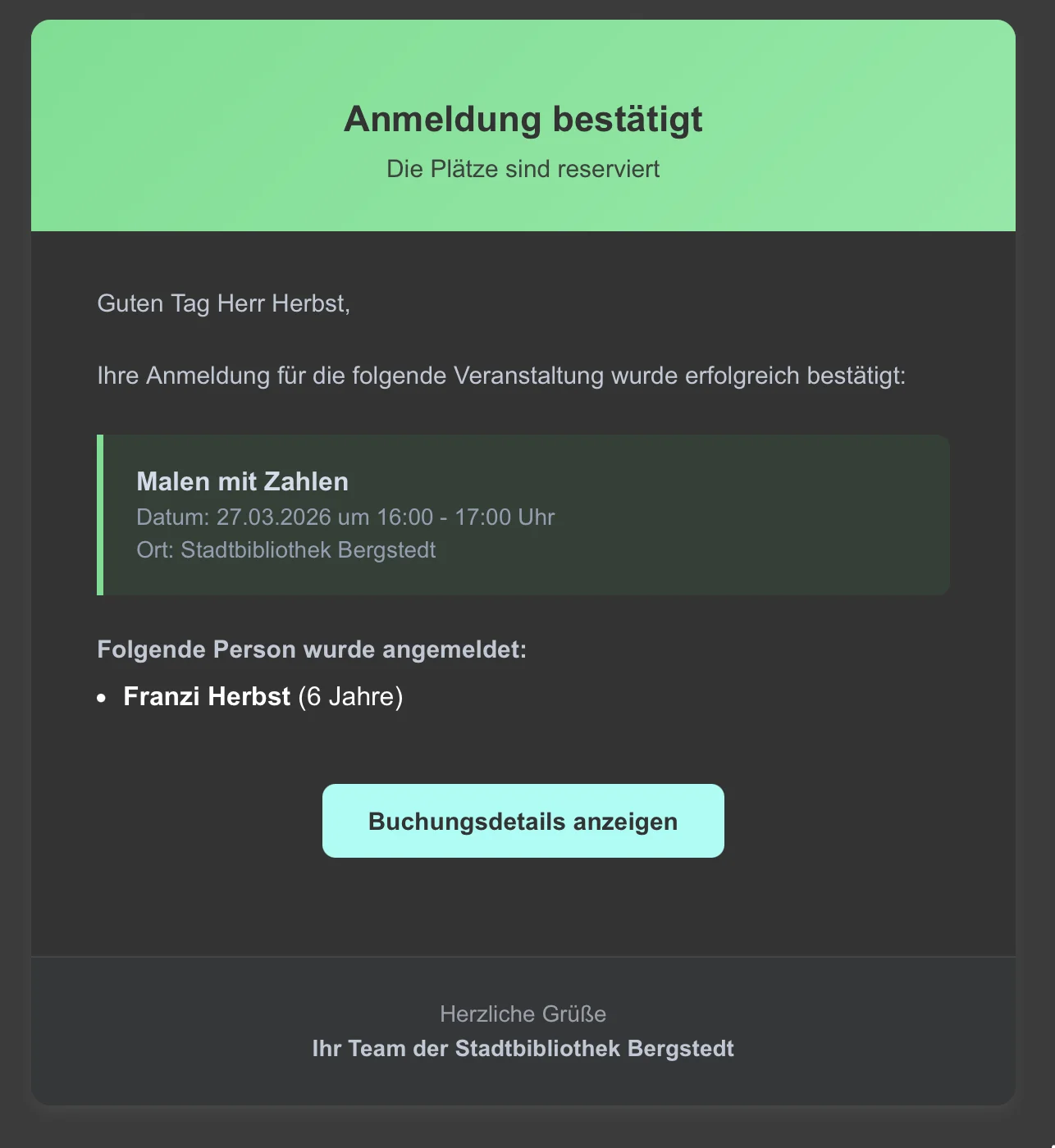 Automatische E-Mails