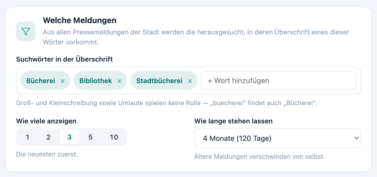 Sie bestimmen, was als Ihres gilt